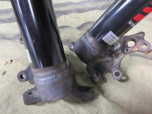 Stance tubes welded
