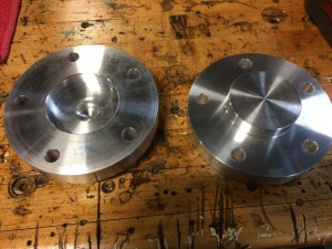 Bolt pattern machined